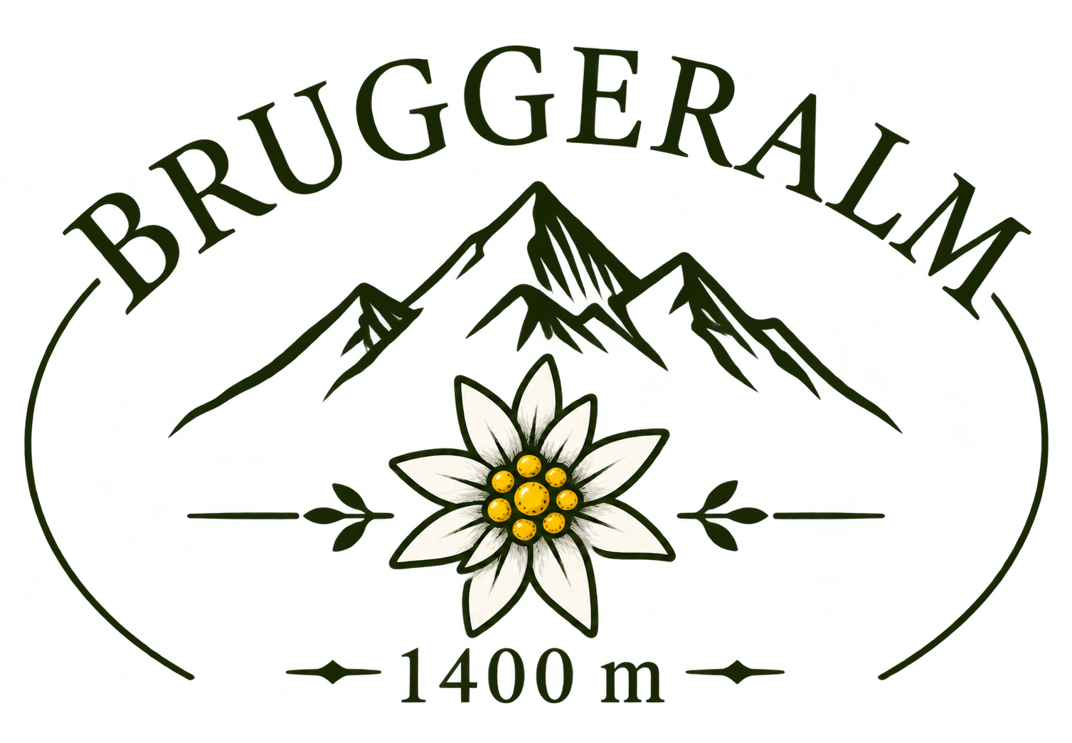 Bruggeralm – Berge, Edelweiß und 1400 m
